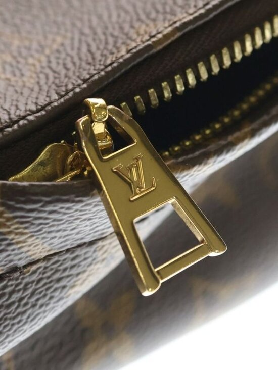 Louis Vuitton Monogram Reverse Palm Spring Backpack PM Brown Black Leather Gold main image 4